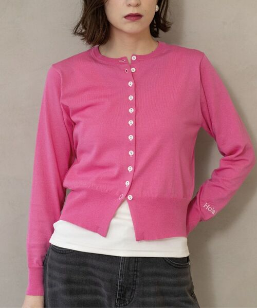 OPAQUE.CLIP / オペーク ドット クリップ カーディガン・ボレロ | 多ボタン 袖口刺繍クルーネックカーディガン | 詳細30