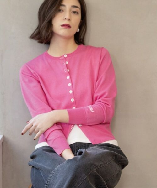 OPAQUE.CLIP / オペーク ドット クリップ カーディガン・ボレロ | 多ボタン 袖口刺繍クルーネックカーディガン | 詳細8