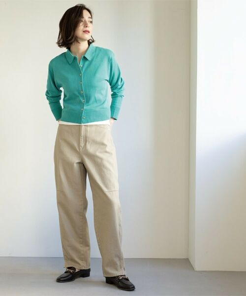 OPAQUE.CLIP / オペーク ドット クリップ カーディガン・ボレロ | ポロネックカーディガン | 詳細10