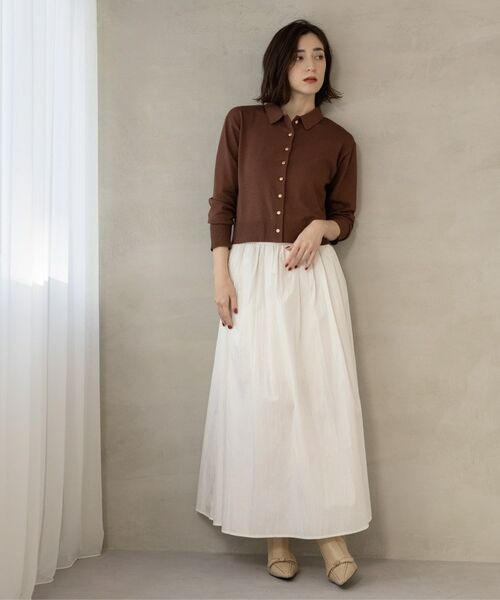 OPAQUE.CLIP / オペーク ドット クリップ カーディガン・ボレロ | ポロネックカーディガン | 詳細16