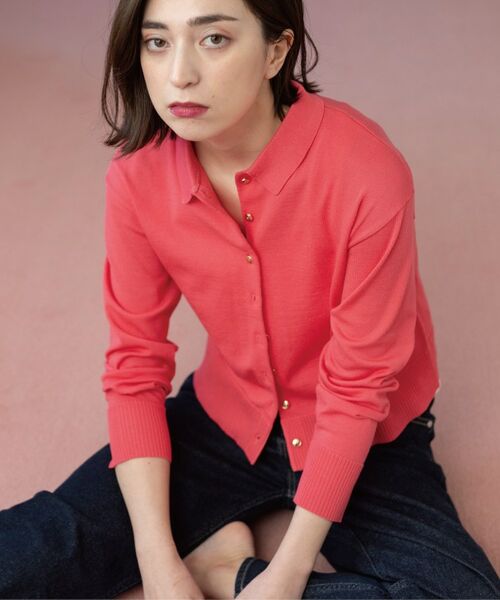 OPAQUE.CLIP / オペーク ドット クリップ カーディガン・ボレロ | ポロネックカーディガン | 詳細19