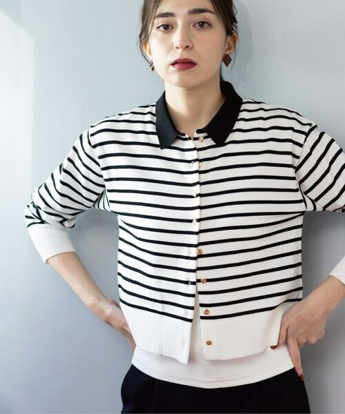 OPAQUE.CLIP / オペーク ドット クリップ カーディガン・ボレロ | ポロネックカーディガン | 詳細22