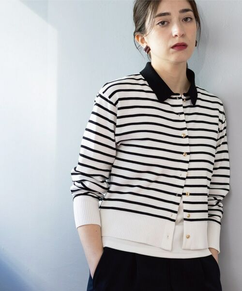 OPAQUE.CLIP / オペーク ドット クリップ カーディガン・ボレロ | ポロネックカーディガン | 詳細25