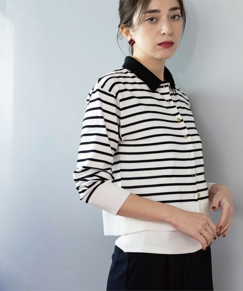 OPAQUE.CLIP / オペーク ドット クリップ カーディガン・ボレロ | ポロネックカーディガン | 詳細26