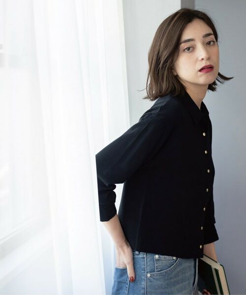 OPAQUE.CLIP / オペーク ドット クリップ カーディガン・ボレロ | ポロネックカーディガン | 詳細5