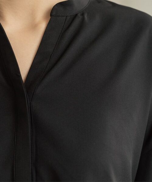 OPAQUE.CLIP / オペーク ドット クリップ シャツ・ブラウス | バイカラーアソート ペプラム前あきブラウス | 詳細25