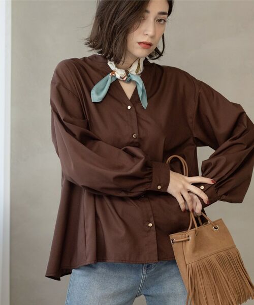 OPAQUE.CLIP / オペーク ドット クリップ シャツ・ブラウス | 前あき後ろフレアブラウス | 詳細6