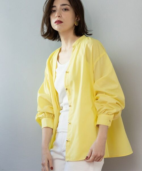 OPAQUE.CLIP / オペーク ドット クリップ シャツ・ブラウス | 前あき後ろフレアブラウス(イエロー(031))