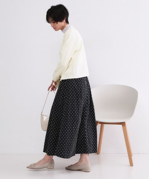 OPAQUE.CLIP / オペーク ドット クリップ カーディガン・ボレロ | ブークレ金ボタンニットカーディガン【洗濯機OK】 | 詳細20