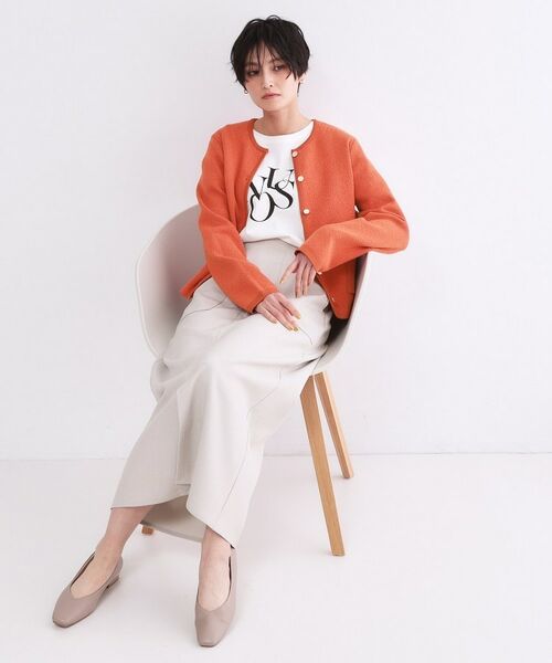 OPAQUE.CLIP / オペーク ドット クリップ カーディガン・ボレロ | ブークレ金ボタンニットカーディガン【洗濯機OK】 | 詳細24