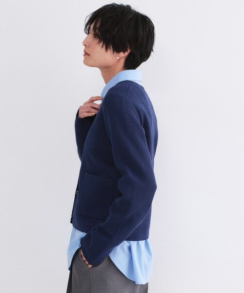 OPAQUE.CLIP / オペーク ドット クリップ カーディガン・ボレロ | ブークレ金ボタンニットカーディガン【洗濯機OK】 | 詳細27