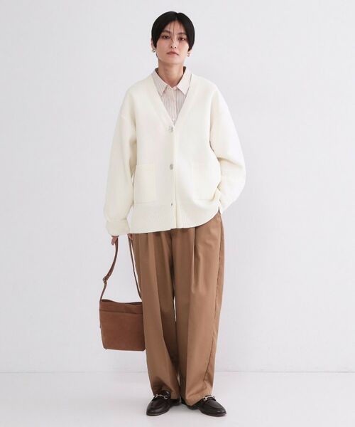 OPAQUE.CLIP / オペーク ドット クリップ カーディガン・ボレロ | Vネックミドルニットカーディガン【洗濯機OK】 | 詳細25