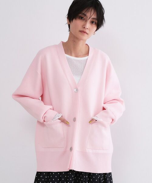 OPAQUE.CLIP / オペーク ドット クリップ カーディガン・ボレロ | Vネックミドルニットカーディガン【洗濯機OK】 | 詳細27