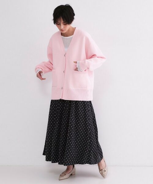 OPAQUE.CLIP / オペーク ドット クリップ カーディガン・ボレロ | Vネックミドルニットカーディガン【洗濯機OK】 | 詳細28
