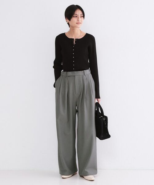 OPAQUE.CLIP / オペーク ドット クリップ パンツ | 美脚ストレッチ イージータックワイドパンツ【洗濯機OK】 | 詳細20