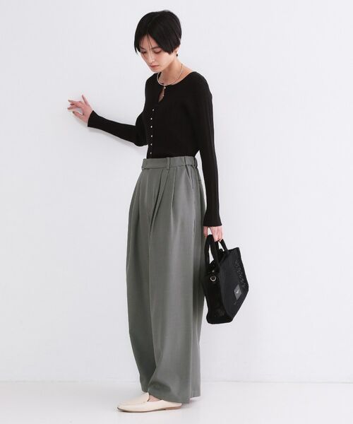 OPAQUE.CLIP / オペーク ドット クリップ パンツ | 美脚ストレッチ イージータックワイドパンツ【洗濯機OK】 | 詳細21