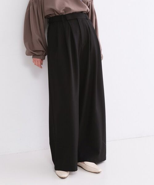 OPAQUE.CLIP / オペーク ドット クリップ パンツ | 美脚ストレッチ イージータックワイドパンツ【洗濯機OK】 | 詳細23