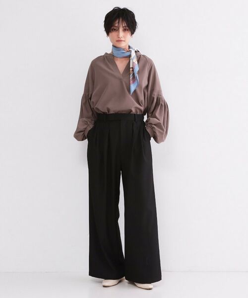 OPAQUE.CLIP / オペーク ドット クリップ パンツ | 美脚ストレッチ イージータックワイドパンツ【洗濯機OK】 | 詳細25