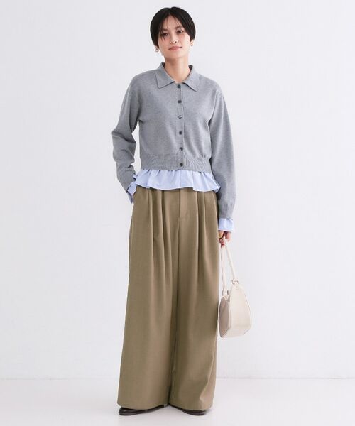 OPAQUE.CLIP / オペーク ドット クリップ パンツ | 美脚ストレッチ イージータックワイドパンツ【洗濯機OK】 | 詳細29