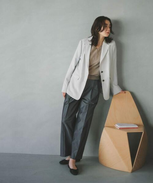 OPAQUE.CLIP / オペーク ドット クリップ パンツ | シャンブレータックチノワイド【洗濯機OK】 | 詳細18