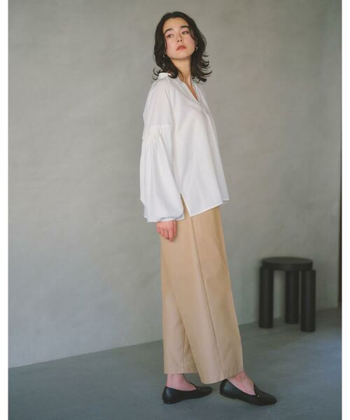 OPAQUE.CLIP / オペーク ドット クリップ パンツ | シャンブレータックチノワイド【洗濯機OK】 | 詳細19