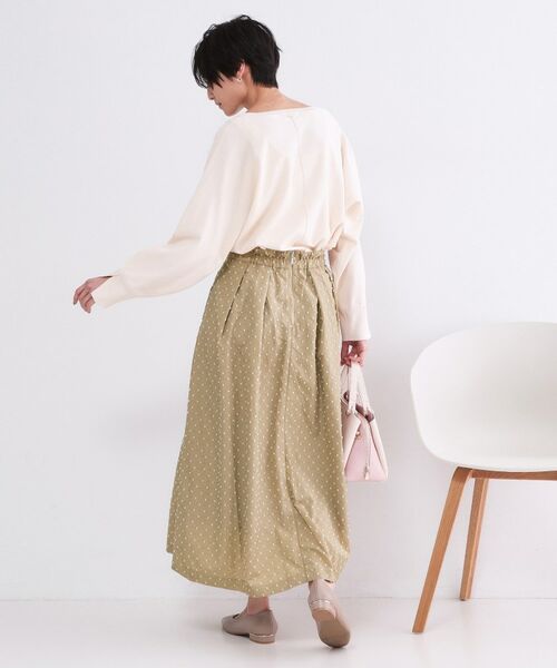 OPAQUE.CLIP / オペーク ドット クリップ ロング・マキシ丈スカート | ドビードットタックフレアスカート【洗濯機OK】 | 詳細19