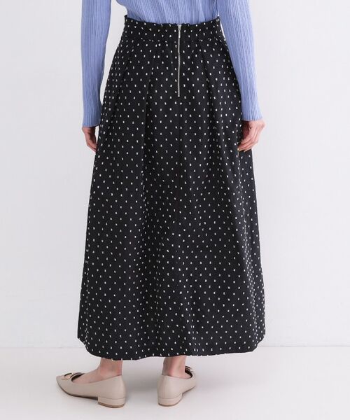 OPAQUE.CLIP / オペーク ドット クリップ ロング・マキシ丈スカート | ドビードットタックフレアスカート【洗濯機OK】 | 詳細23
