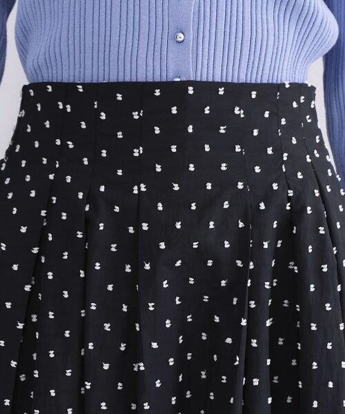 OPAQUE.CLIP / オペーク ドット クリップ ロング・マキシ丈スカート | ドビードットタックフレアスカート【洗濯機OK】 | 詳細24
