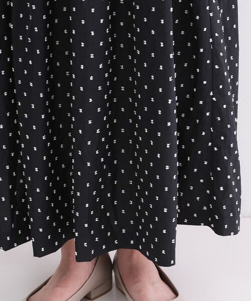 OPAQUE.CLIP / オペーク ドット クリップ ロング・マキシ丈スカート | ドビードットタックフレアスカート【洗濯機OK】 | 詳細26