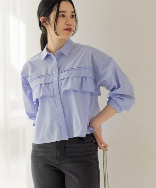 OPAQUE.CLIP / オペーク ドット クリップ シャツ・ブラウス | タックフリルシャツ【洗濯機OK】 | 詳細10