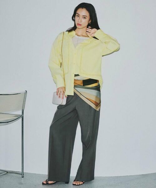 OPAQUE.CLIP / オペーク ドット クリップ シャツ・ブラウス | レーストリミングシャツ【洗濯機OK】 | 詳細15