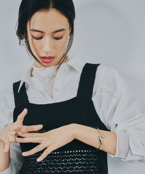 OPAQUE.CLIP / オペーク ドット クリップ シャツ・ブラウス | レーストリミングシャツ【洗濯機OK】 | 詳細16