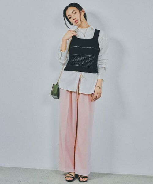 OPAQUE.CLIP / オペーク ドット クリップ シャツ・ブラウス | レーストリミングシャツ【洗濯機OK】 | 詳細17