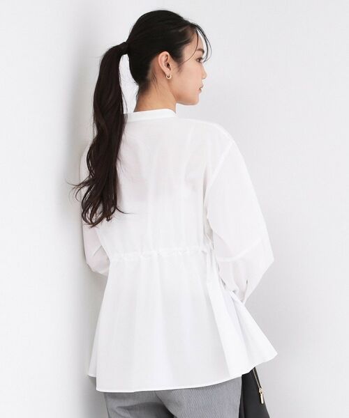 OPAQUE.CLIP / オペーク ドット クリップ シャツ・ブラウス | ストライプペプラムデザインブラウス【洗濯機OK】 | 詳細21