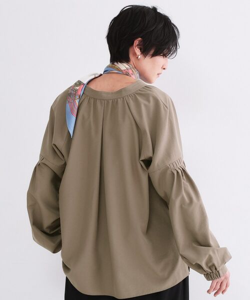 OPAQUE.CLIP / オペーク ドット クリップ シャツ・ブラウス | スキッパーボリュームスリーブブラウス【洗濯機OK】 | 詳細21