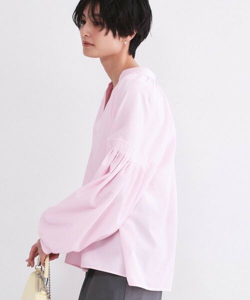 OPAQUE.CLIP / オペーク ドット クリップ シャツ・ブラウス | スキッパーボリュームスリーブブラウス【洗濯機OK】 | 詳細26