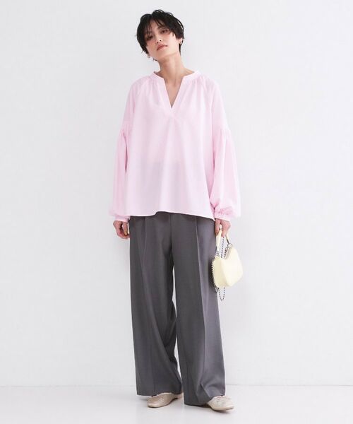 OPAQUE.CLIP / オペーク ドット クリップ シャツ・ブラウス | スキッパーボリュームスリーブブラウス【洗濯機OK】 | 詳細27