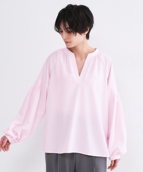 OPAQUE.CLIP / オペーク ドット クリップ シャツ・ブラウス | スキッパーボリュームスリーブブラウス【洗濯機OK】 | 詳細30