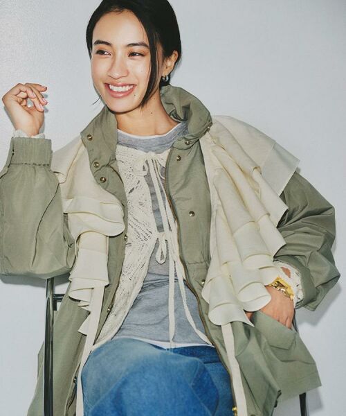 OPAQUE.CLIP / オペーク ドット クリップ その他小物 | ラッフルフリルケープ【洗濯機OK】 | 詳細21