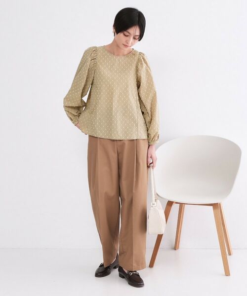 OPAQUE.CLIP / オペーク ドット クリップ シャツ・ブラウス | ドビードットパフスリーブブラウス【洗濯機OK】 | 詳細19