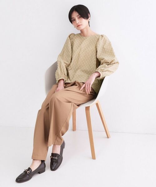 OPAQUE.CLIP / オペーク ドット クリップ シャツ・ブラウス | ドビードットパフスリーブブラウス【洗濯機OK】 | 詳細20