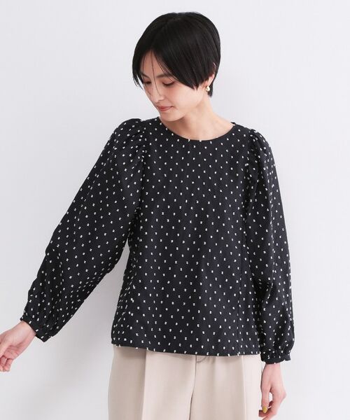 OPAQUE.CLIP / オペーク ドット クリップ シャツ・ブラウス | ドビードットパフスリーブブラウス【洗濯機OK】 | 詳細22