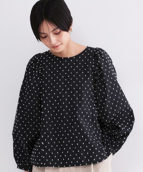 OPAQUE.CLIP / オペーク ドット クリップ シャツ・ブラウス | ドビードットパフスリーブブラウス【洗濯機OK】 | 詳細30