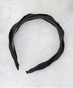 サテンねじりデザインカチューシャ