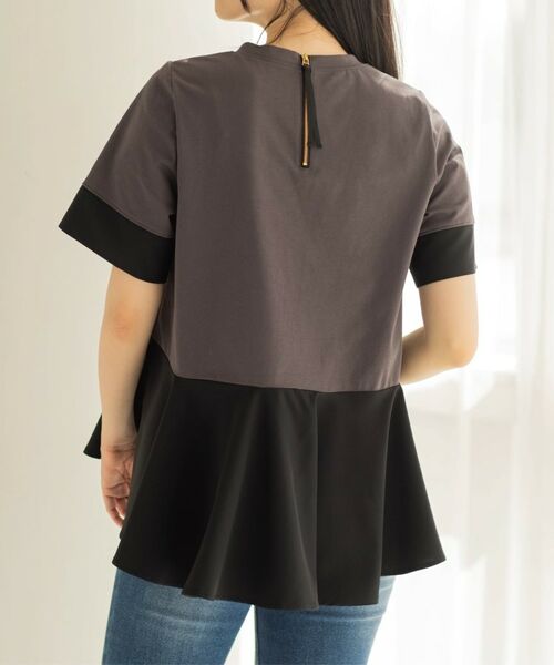 OPAQUE.CLIP / オペーク ドット クリップ カットソー | ペプラム切替ドッキングトップス | 詳細27