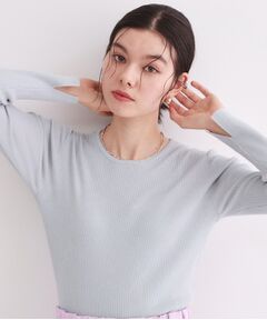 OPAQUE.CLIP / オペーク ドット クリップ ニット・セーター | ラメリブニット【洗濯機OK】