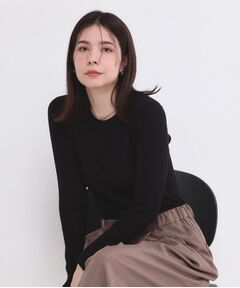 OPAQUE.CLIP / オペーク ドット クリップ ニット・セーター | ラメリブニット【洗濯機OK】