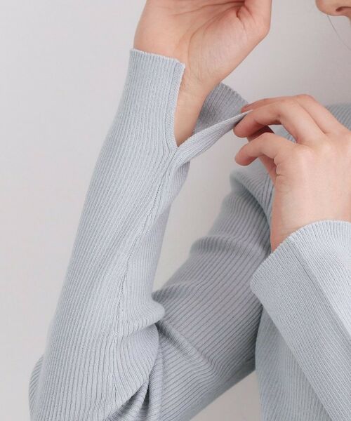 OPAQUE.CLIP / オペーク ドット クリップ ニット・セーター | ラメリブニット【洗濯機OK】 | 詳細18