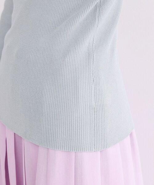 OPAQUE.CLIP / オペーク ドット クリップ ニット・セーター | ラメリブニット【洗濯機OK】 | 詳細19