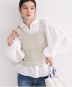 OPAQUE.CLIP / オペーク ドット クリップ ニット・セーター | テープヤーンビスチェニット【洗濯機OK／抗ピル】